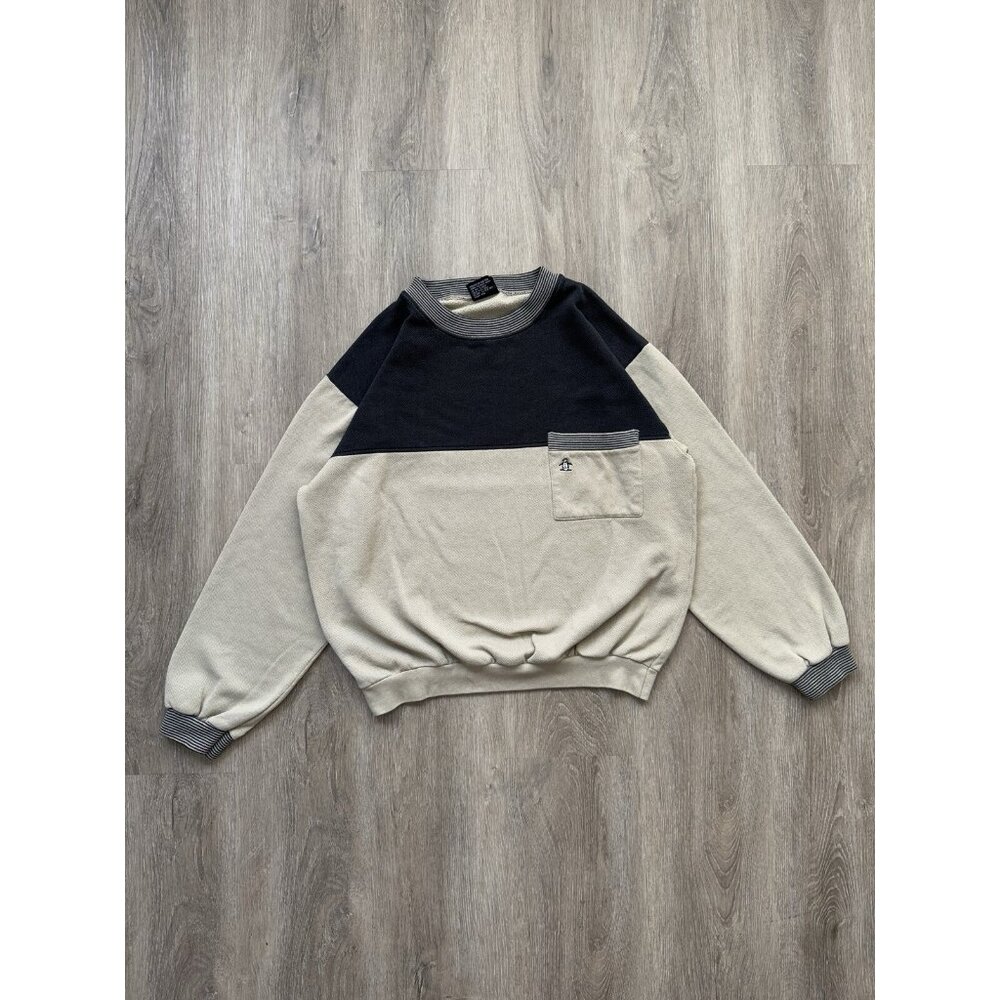 Vintage 90's Genuine Penguin Pocket Sweater Kids Youth Designer Art Streetwear